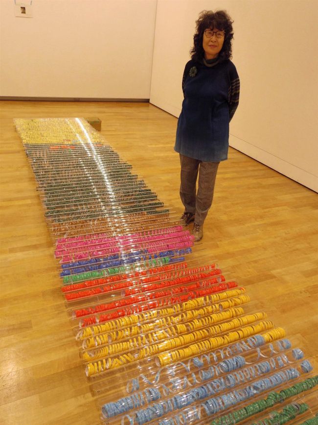 【写真】道立帯広美術館であす特別展開幕　池田緑さんにインタビュー