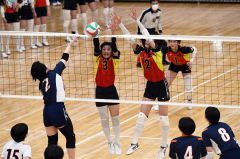帯南商女子準決勝で敗れ３決戦へ、帯緑陽は善戦８強、道高校新人バレー