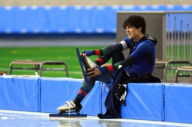 【写真】村上34秒67好タイム、郷は2種目トップ スケート強化部総合競技会