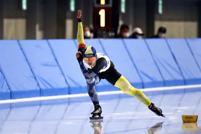 【写真】村上34秒67好タイム、郷は2種目トップ スケート強化部総合競技会