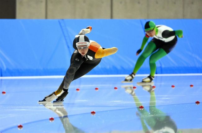 【写真】村上34秒67好タイム、郷は2種目トップ スケート強化部総合競技会