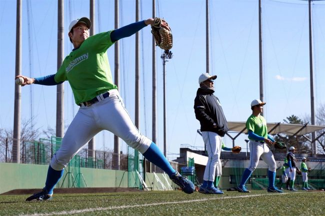 【写真】帯農高出の陶久亮太投手、セガサミーで社会人野球日本一を誓う