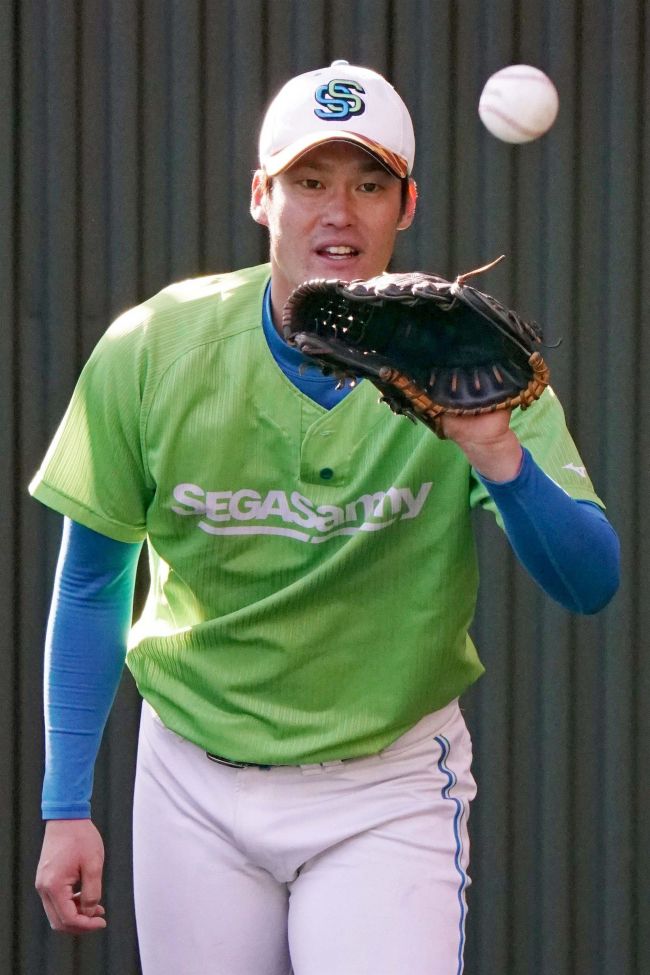 【写真】帯農高出の陶久亮太投手、セガサミーで社会人野球日本一を誓う