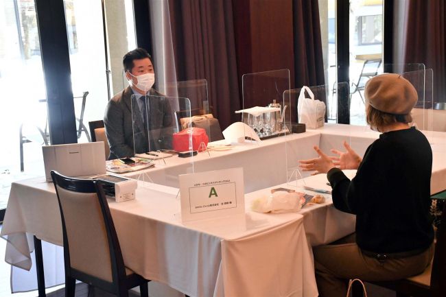 【写真】首都圏のバイヤーに地場産品をPR とかち・食のビジネスマッチング