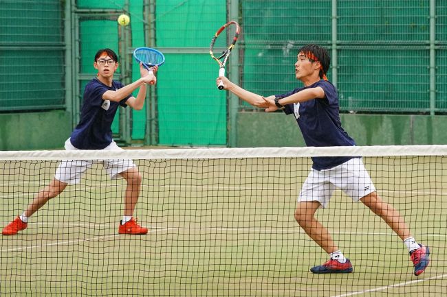 帯北男子初戦敗退も夏へ雪辱誓う、全国選抜高校テニス