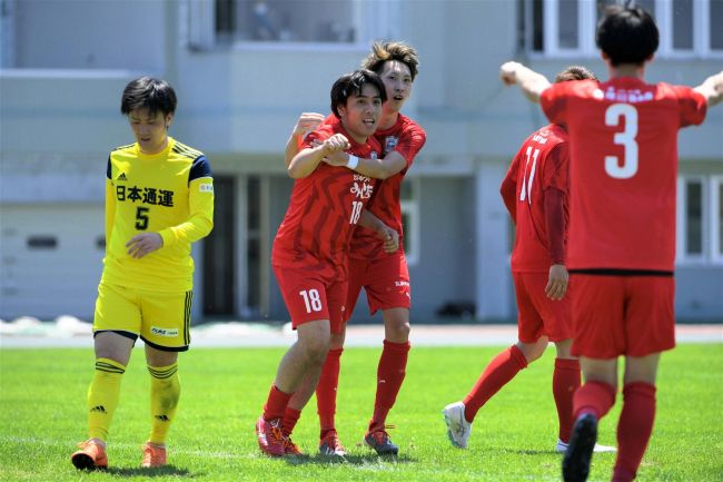 【写真】スカイアース佐藤瑠2得点など4―0勝利、新得FCも高橋2得点など圧勝 道リーグ開幕戦