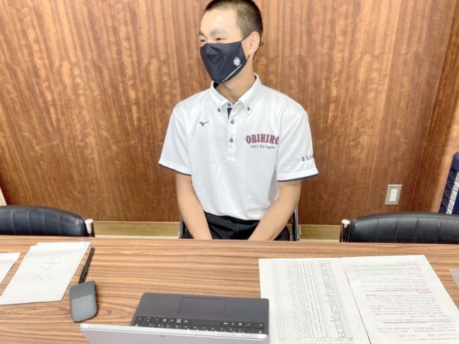 【写真】帯農ナイン　秋田・明桜の怪物投手攻略に闘志　夏の甲子園へ