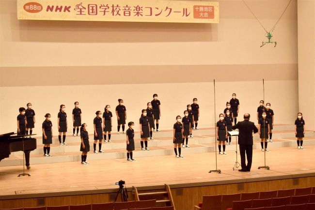 【写真】豊成小、帯一中、帯三条が全道へ NHK音楽コン十勝地区大会