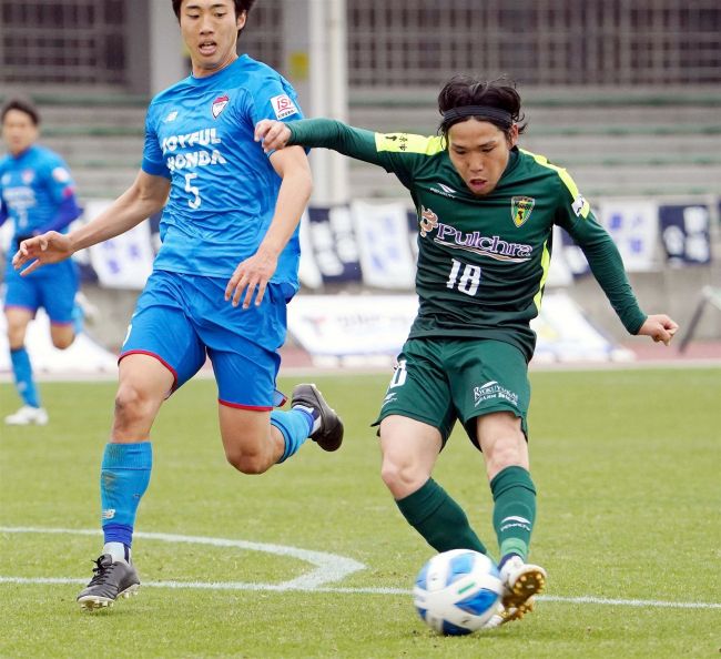 【写真】榊が新天地の市原で躍動、開幕戦1ゴール 清原主将はスタンドから勝利見守る 関東サッカーリーグ1部