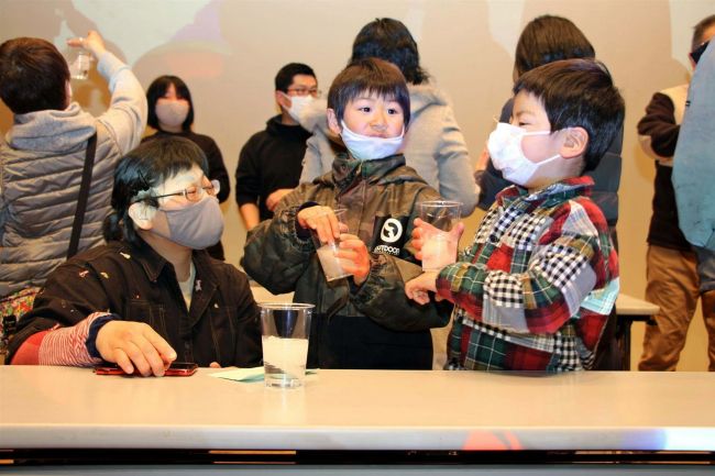 【写真】南極の経験を語る　鹿追でジオパーク講座