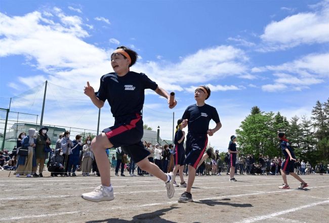 市内中学校で体育祭　３年ぶり全校生徒集い