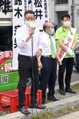 比例代表候補予定者の小林悟氏（日本維新の会）が札幌で街頭演説 2