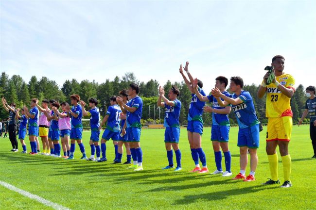 【写真】スカイアースが札幌蹴球団に2―0快勝、横野主将先制ゴール サッカー道リーグ第5節