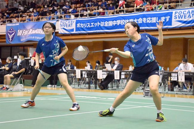 【写真】帯一中の佐藤と内田・藤川組初戦敗退、澤田(埼玉栄―明星小出)は準優勝 全国中学バドミントン