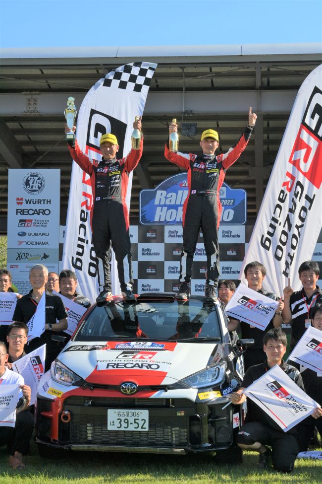 ラリー北海道２０２２　全日本ＪＮ―１は勝田が大会２連覇