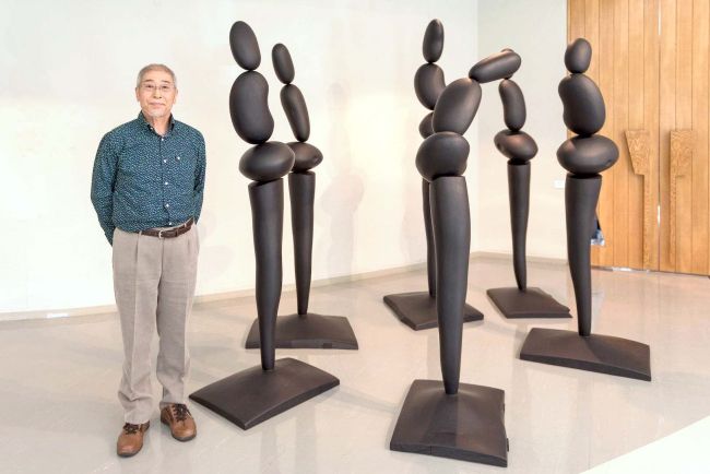 幕別忠類ナウマン象記念館で彫刻展　忠類出身の三島さん、地元で１８年ぶりの個展