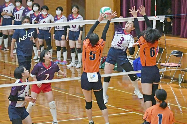 帯大谷女子Ｖ、男子は帯農準Ｖ　横田忠義杯道高校バレー大会