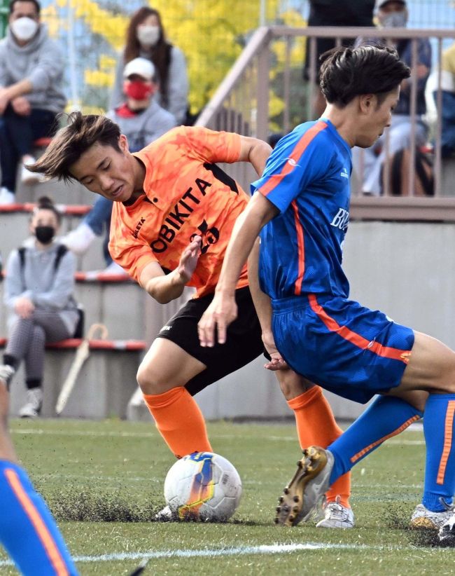 【写真】帯北前半好機先制も失点で失速、高校サッカー選手権道大会1回戦で無念の敗退