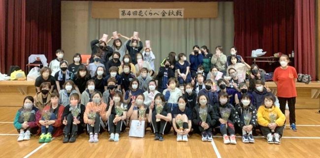 花くらべミニバレー１４チーム熱戦　ふにょき総合優勝