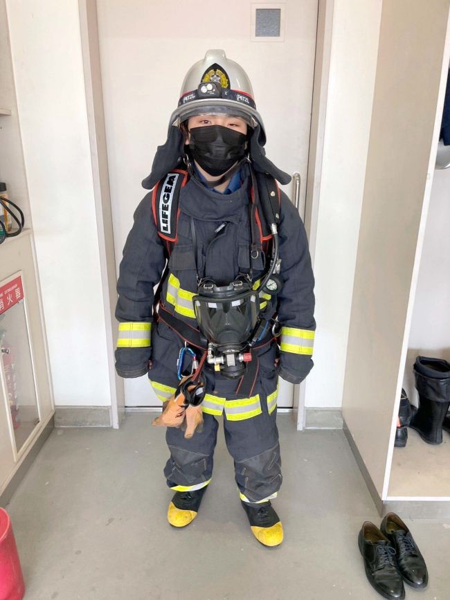 【写真】中学生が消防など職業体験　新得