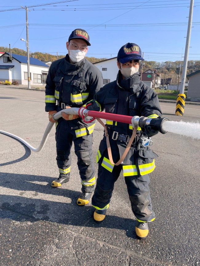 中学生が消防など職業体験　新得