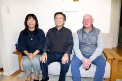 「フレンドリーで感激」　清水町長宅に民泊第１号