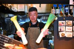竹中農場のリーキ使ったメニュー提供　北の屋台で
