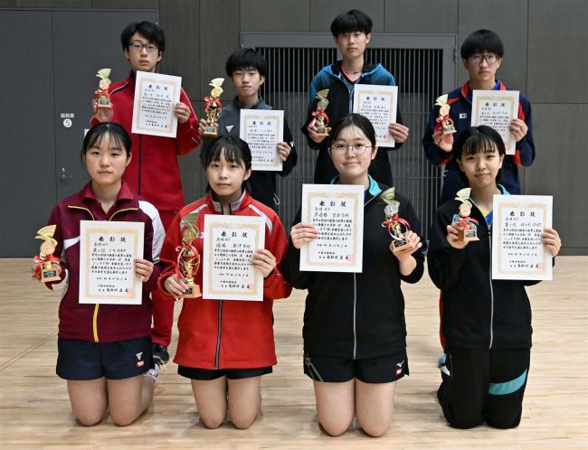 【写真】中学生の新津が高校女子制す、一般男子Aは松浦、中学男子は小林頂点 ニッタク杯全十勝卓球選手権