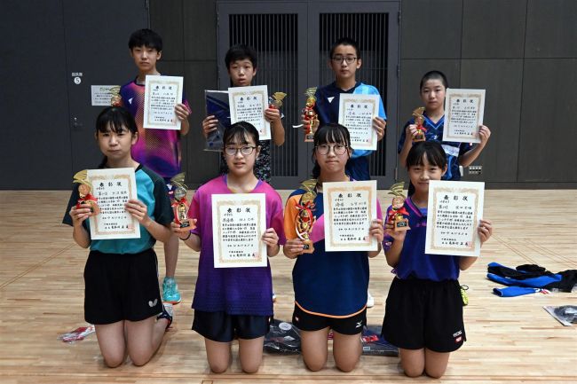 【写真】中学生の新津が高校女子制す、一般男子Aは松浦、中学男子は小林頂点 ニッタク杯全十勝卓球選手権