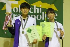 河江が１７歳以上Ｖ、十勝勢多数入賞　トランポリン北海道年齢別選手権
