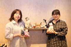 ミントカフェで羊毛フェルト展２０日まで