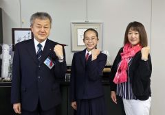 新体操の永井千紗　十勝初の全国大会出場を決める　広瀬教育長を表敬訪問