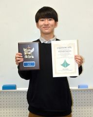 帯柏葉の片山さん全道３位　全道高校英語弁論大会・スピーチの部