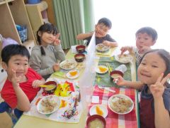 天皇の料理番レシピで豚丼給食　葵学園 3