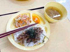 天皇の料理番レシピで豚丼給食　葵学園 8