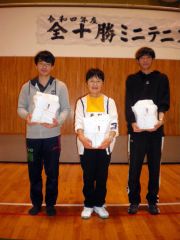 高橋信子１部優勝、２部は牧野和義制す、３７人楽しくプレー　全十勝ミニテニス交流幕別大会