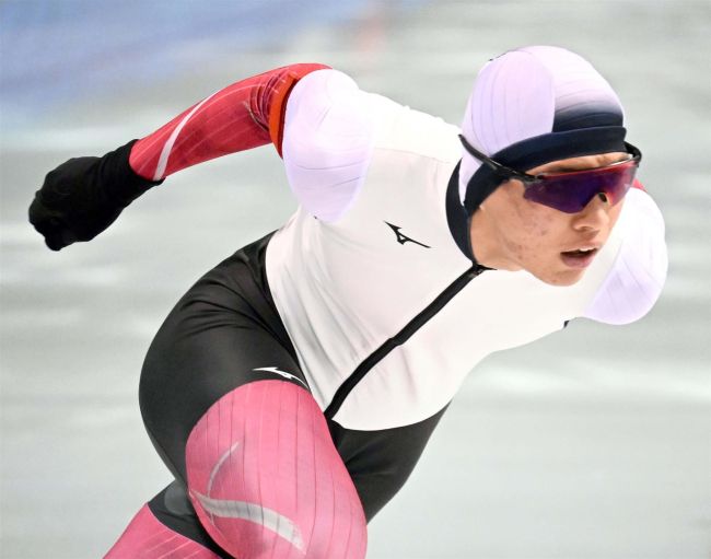 【写真】瀧上つくし女子3000メートルトップ スケートオーバル競技会第3戦