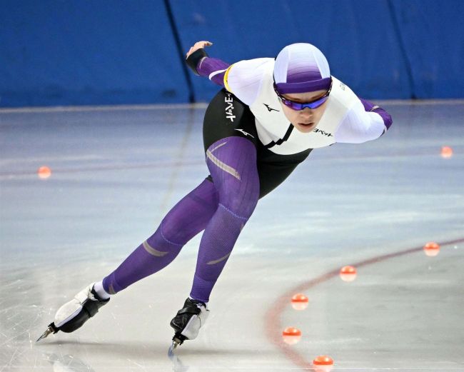 瀧上つくし女子３０００メートルトップ　スケートオーバル競技会第３戦