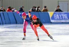 軍司執念の男子１０００メートルＶ、女子学校対抗帯三条初制覇、男子は白樺学園３６度目Ｖ　インターハイスピードスケート最終日