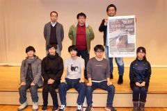 清水の商店会が高校演劇部公演を応援