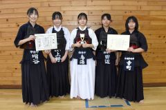 帯南町合同女子団体戦３位入賞、剣道北海道中学新人大会　十勝勢女子１５年ぶり入賞