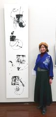 新・北の構図展～出展作家紹介（上）「前衛書　小室聡美さん」
