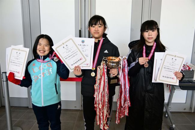 【写真】4年男子の黒坂大会新 全十勝児童スケート選手権