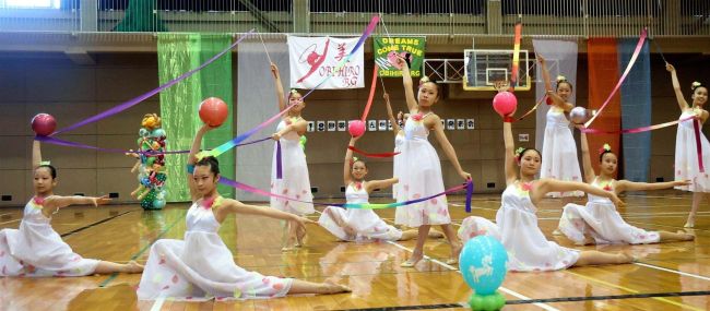 練習の成果披露　帯広しんたいそうクラブ演技発表会