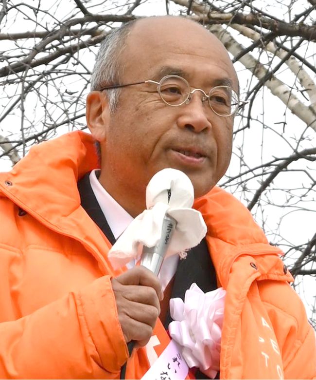 【写真】「子どもたちの未来を描く」吉田氏が第一声　道議選十勝区