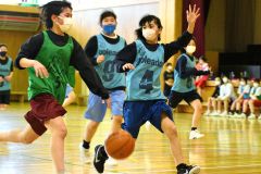 中学バスケへ準備　ミニバス少年団が連携事業