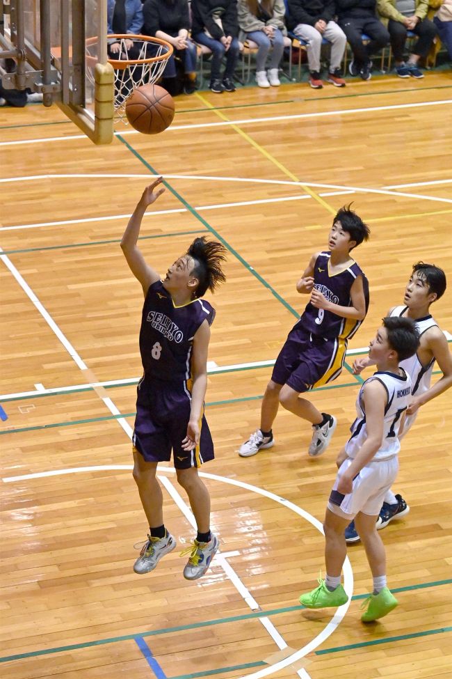 帯西陵男子激戦制して優勝、女子は帯四圧勝Ｖ　バスケットボール市中学校春季大会