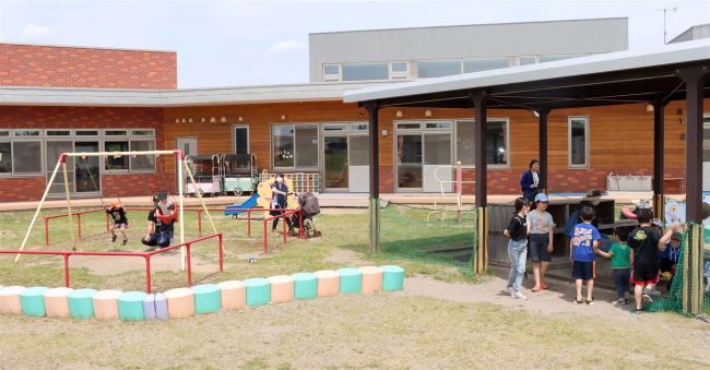 休みは「ほろん」で遊ぼう　地域に園庭開放　上士幌こども園