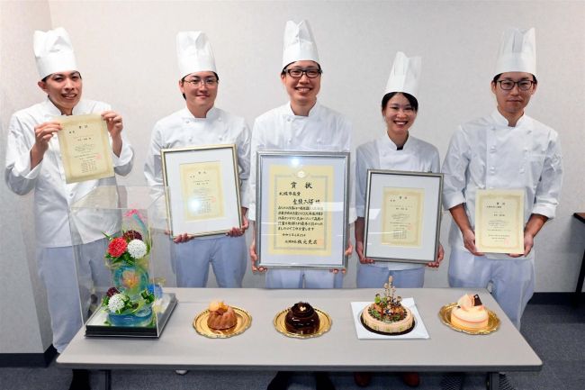 柳月の６人入賞、金須さん総合２位　道洋菓子コンテスト