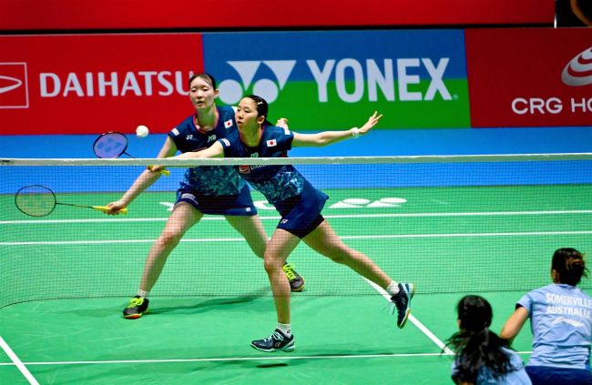 ナガマツ１回戦快勝、バドミントンジャパンオープン